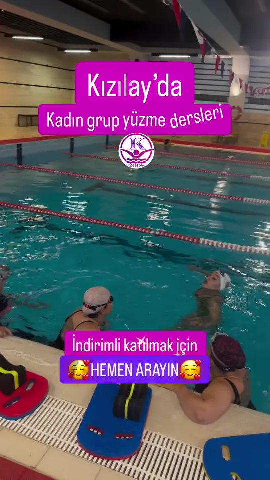 Kadınlara özel grup yüzme dersi video küçük resmi